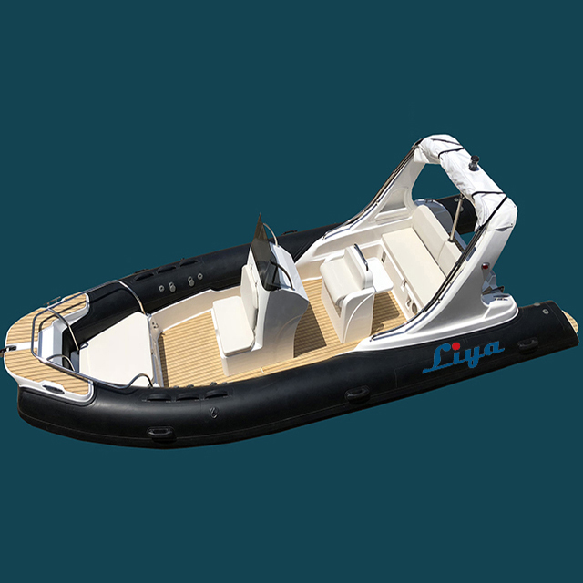 Liya 6.2m Luxury Semi Rigid Inflatable Boat Fishing Boats - Capacity: 1345 Kg/hr