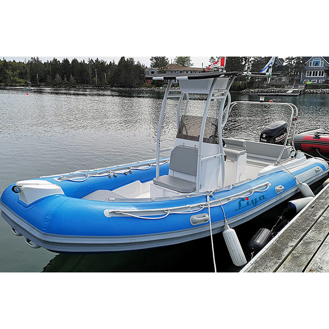 Liya 6.2m Luxury Semi Rigid Inflatable Boat Fishing Boats - Capacity: 1345 Kg/hr