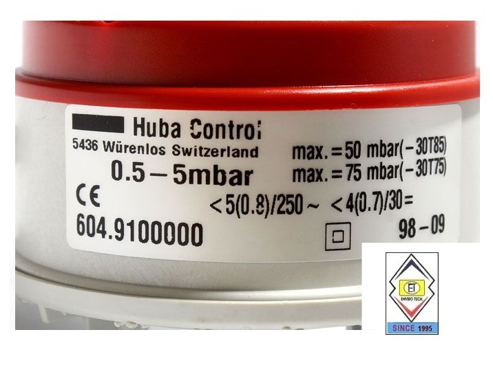 HUBA CONTROL 604.910000 DIFFERENTIAL PRESSURE SWITCH 0.5-5 Mbar