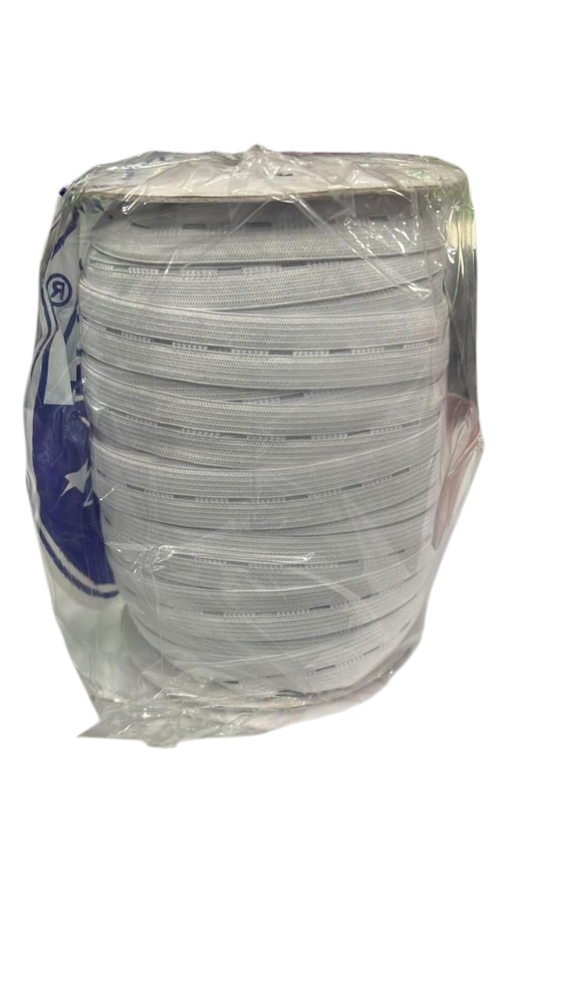 Knitted Buttonhole Elastic - Color: White