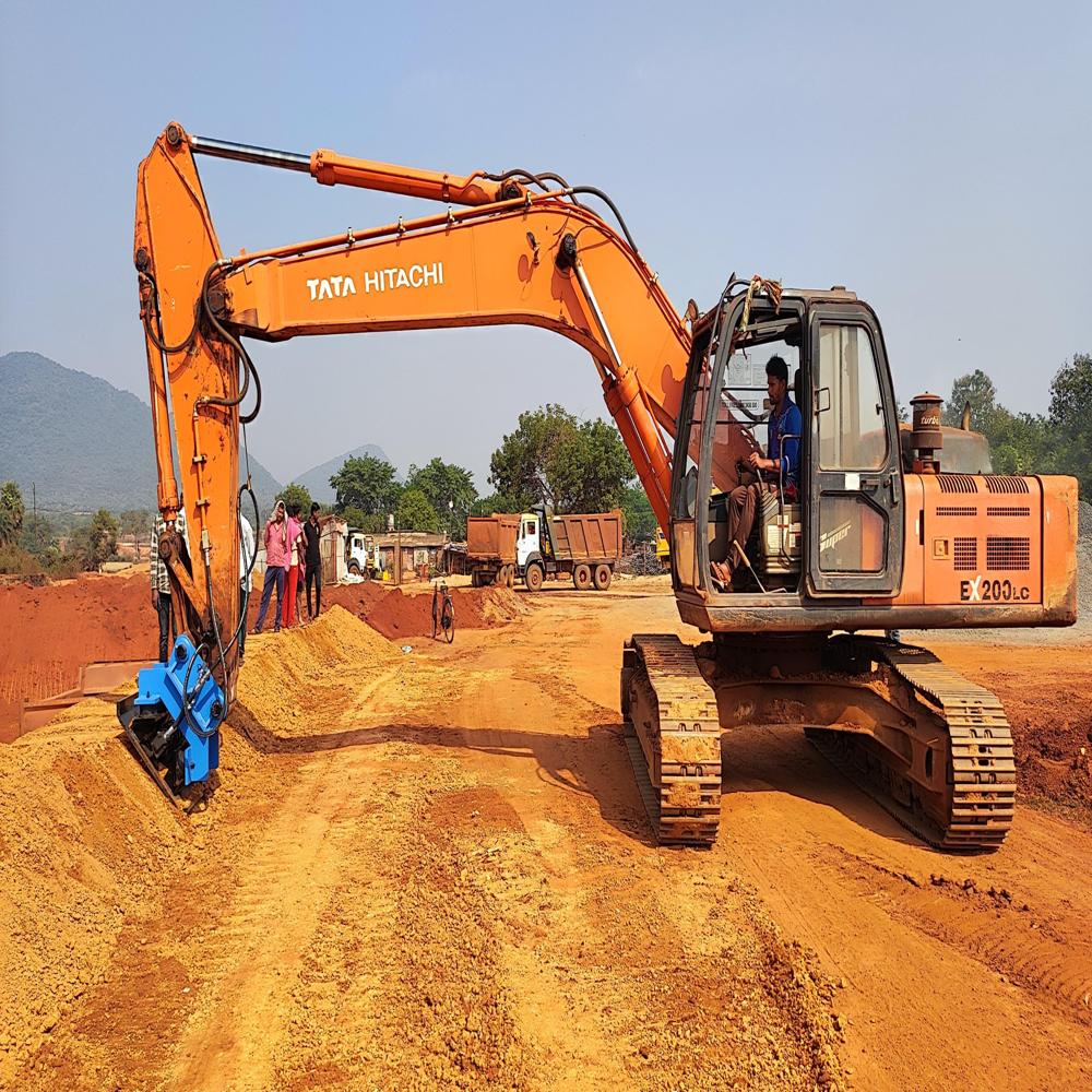 Excavator Plate Compactor - Color: Blue