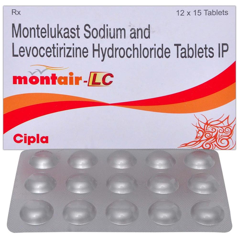 Montair-Lc Levocetirizine (5Mg) + Montelukast (10Mg) Tablet - Dosage Form: Injection