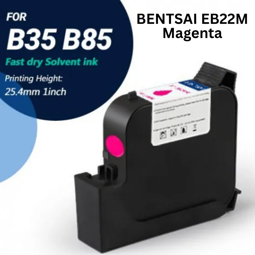Bentsai Eb22c Cyan Original Solvent Fast Dry Ink Cartridge - Automatic Grade: Semi-automatic