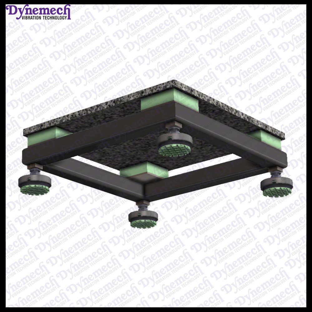 Dynemech Anti Vibration Platform with Elastomeric Isolation & Granite Table Top Series -VIP-E-GN-01