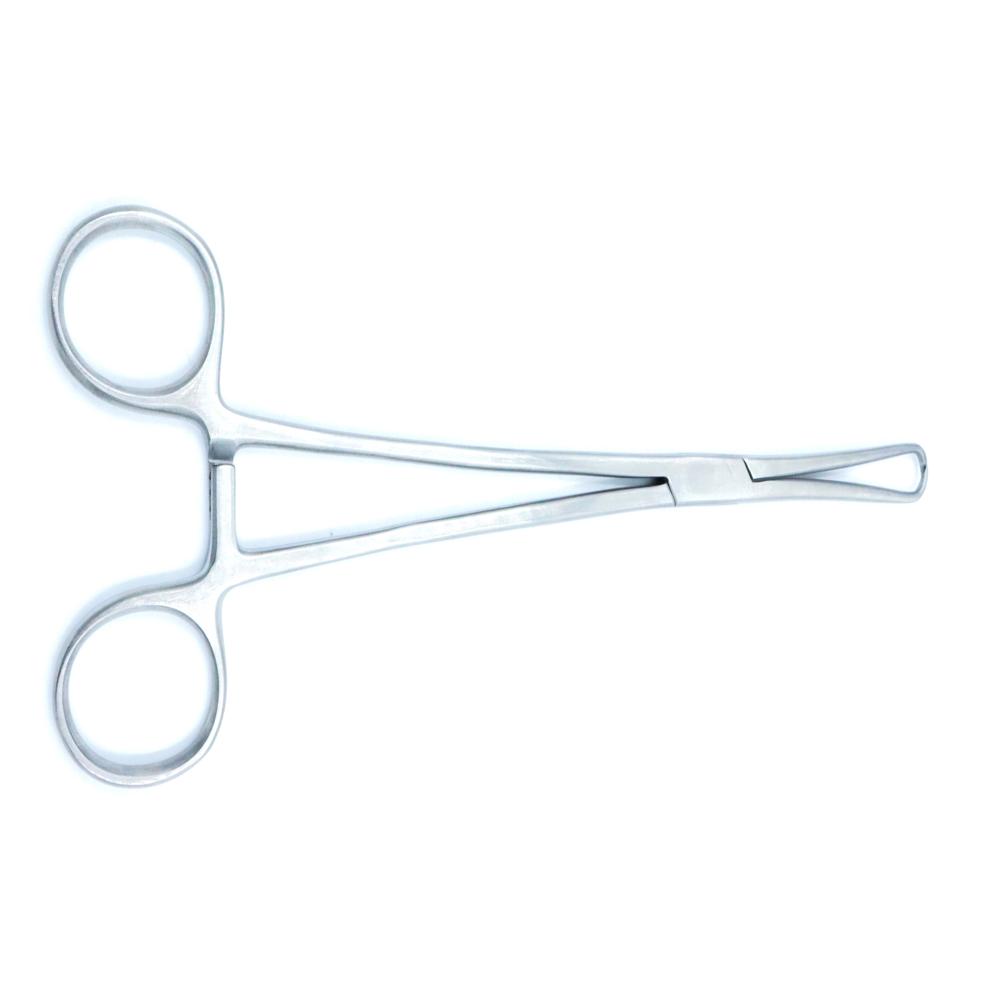 Tenaculum Forcep 8 Inch - Stainless Steel, Silver | Precision Grasping Forceps For Delicate Tissues With Locking Ratchet Mechanism