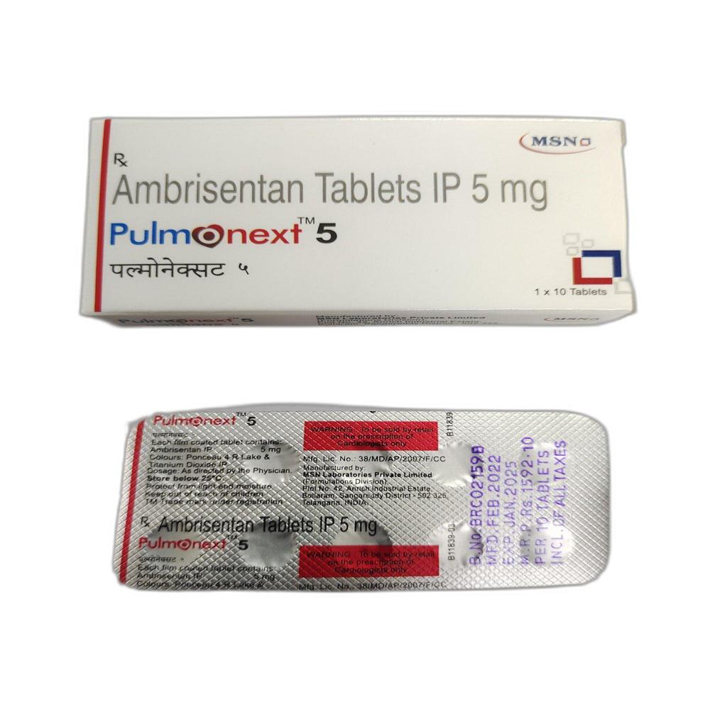 Pulmonext 5mg Ambrisentan (5mg) Tablets