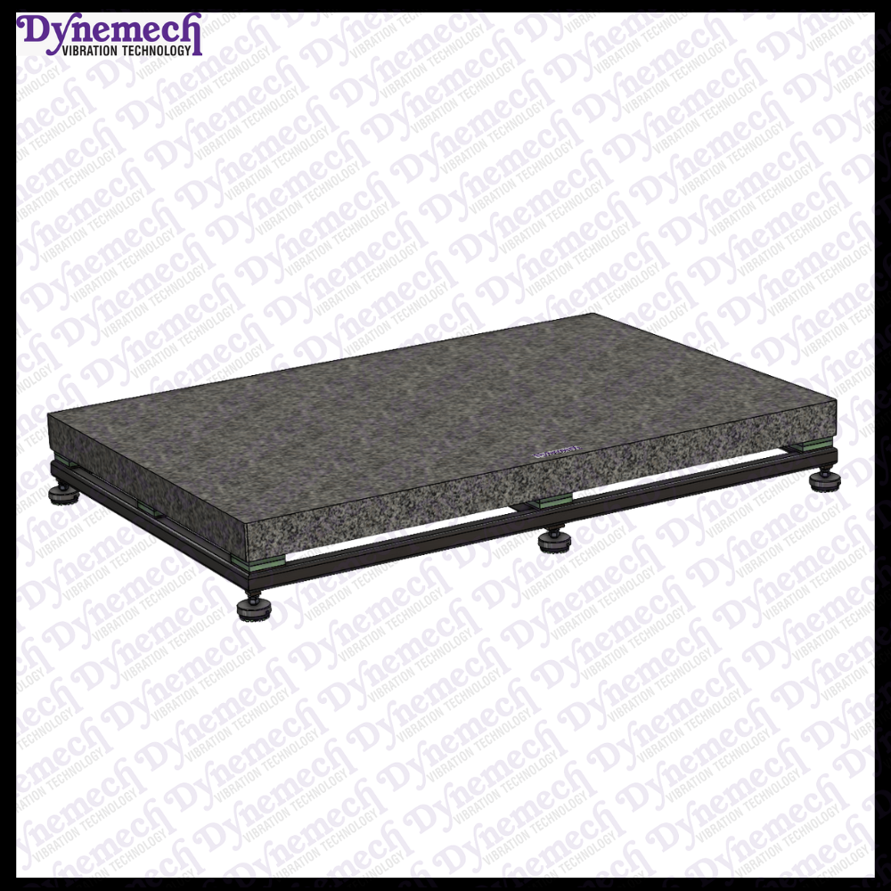 Dynemech Anti Vibration Platform with Elastomeric Isolation & Granite Table Top Series -VIP-E-GN-06