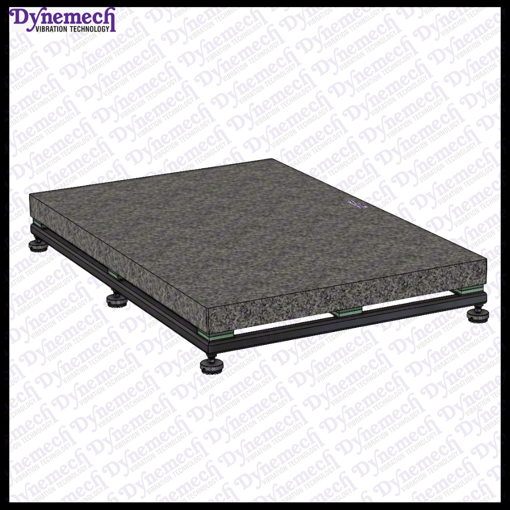Dynemech Anti Vibration Platform with Elastomeric Isolation & Granite Table Top Series -VIP-E-GN-06