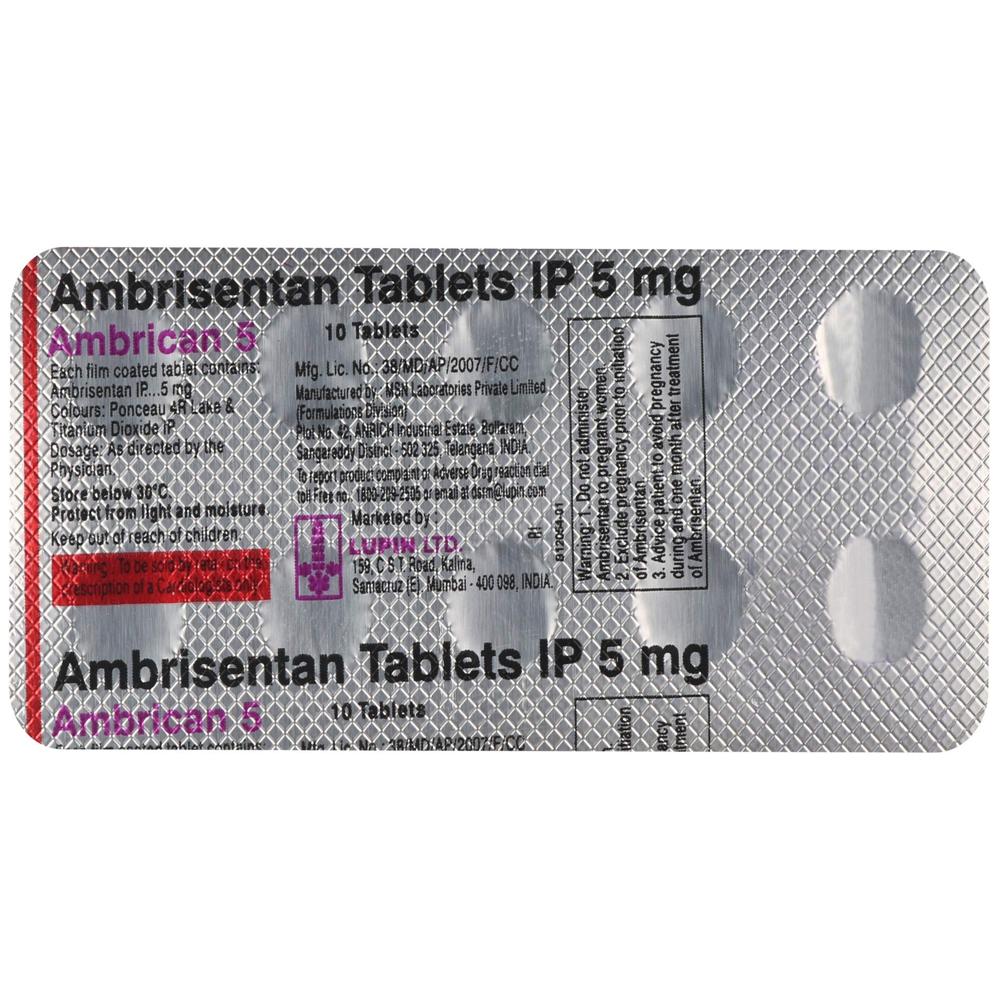 Ambrican 5 Ambrisentan (5mg) Tablet