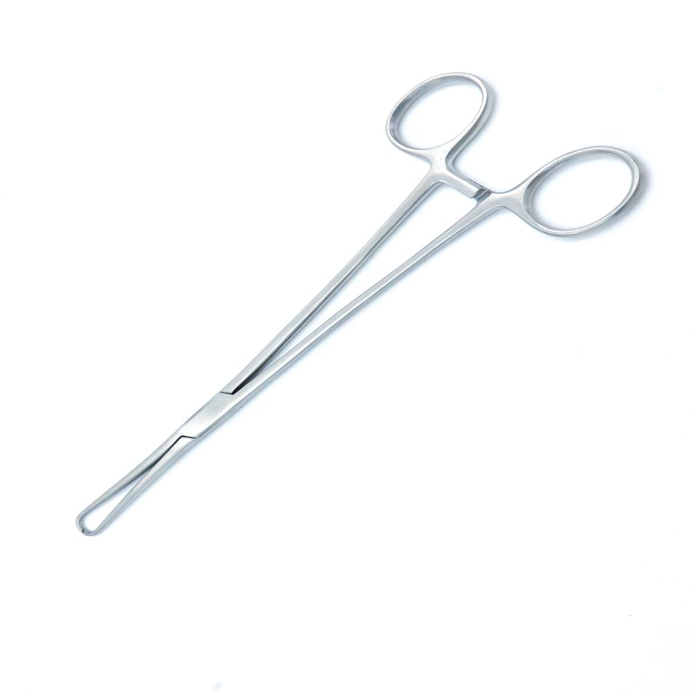 Tenaculum Forcep 8 Inch - Stainless Steel, Silver | Precision Grasping Forceps For Delicate Tissues With Locking Ratchet Mechanism
