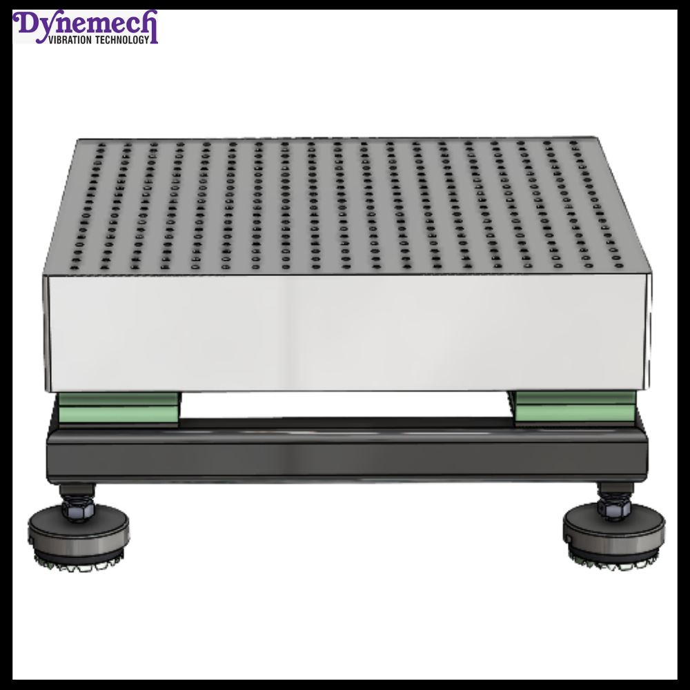 Dynemech Anti Vibration Platform with Elastomeric Vibration Isolation with HoneyComb Breadboard Series: VIP-E-HC-01