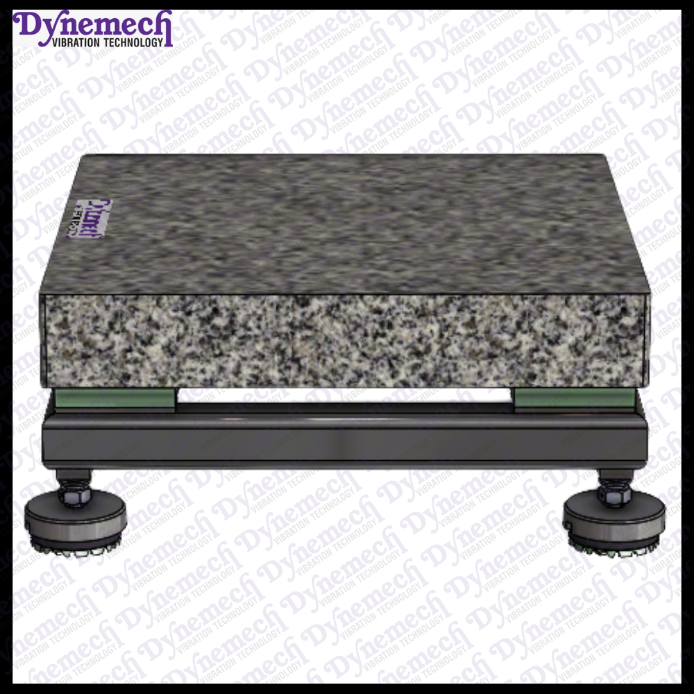Dynemech Anti Vibration Platform with Button DLM mounts and Dp2 Elastomeric Vibration Isolation Series: VIP-E-DP2-01