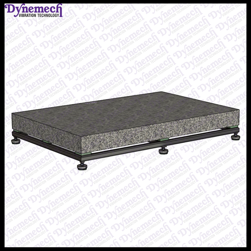 Dynemech Anti Vibration Platform with Button DLM mounts and Dp2 Elastomeric Vibration IsolationSeries: VIP-E-DP2-06