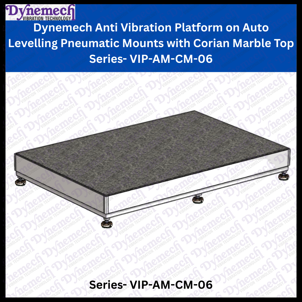 Dynemech Anti Vibration Platform on Auto Levelling Pneumatic Mounts with Corian Marble Top Series: VIP-AM-CM-06