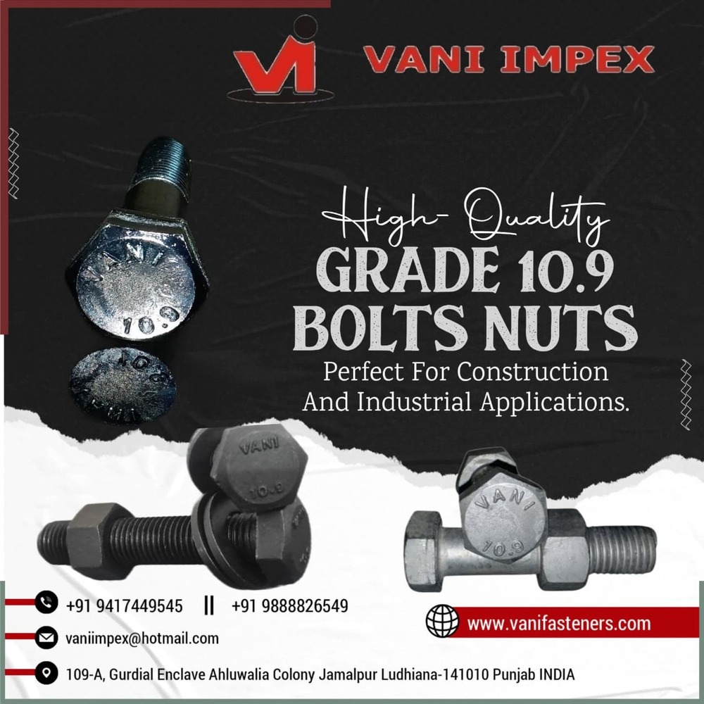 High Tensile EN19 Vani Hexagon Screw Grade 10.9