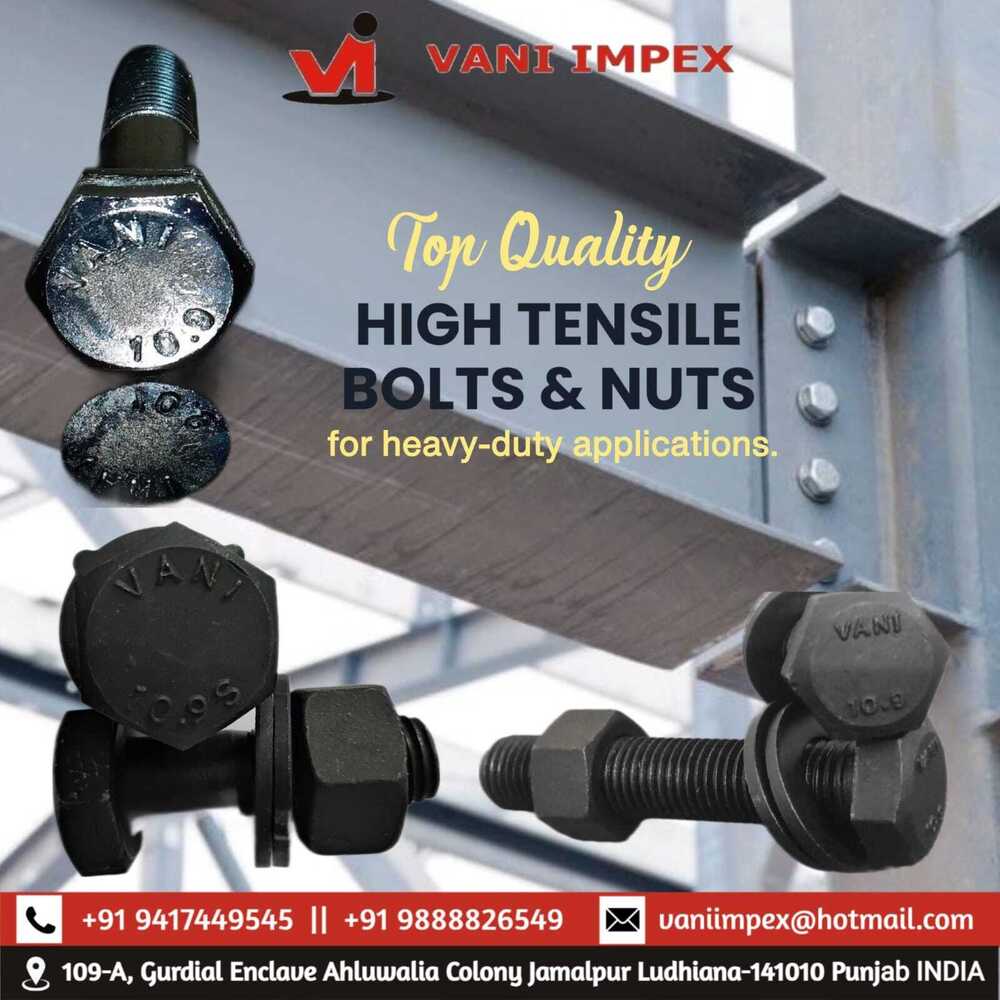 High Tensile EN19 Vani Hexagon Screw Grade 10.9