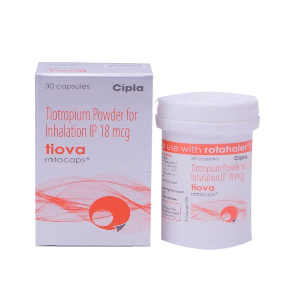 Tiova Tiotropium (18mcg) Rotacap - Drug Type: General Medicines