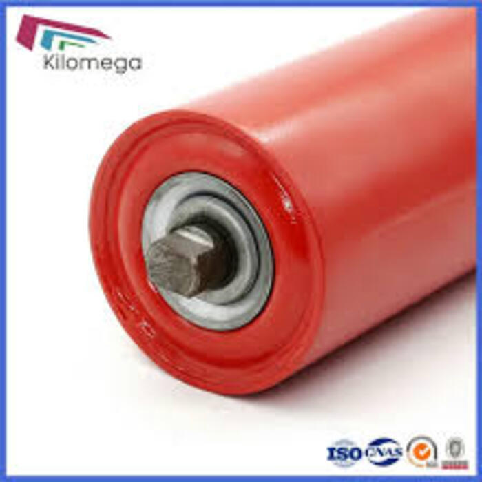 89 Mm Mild Steel Idler Roller - Color: Silver