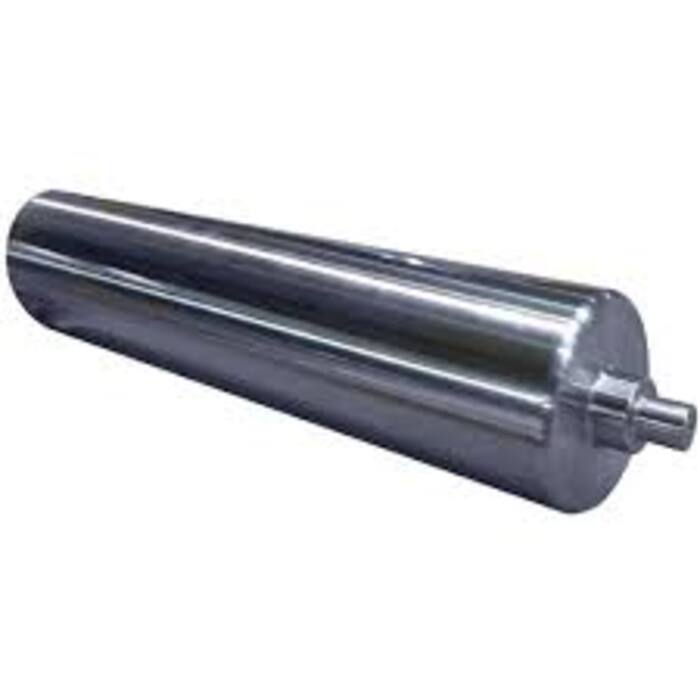 89 Mm Mild Steel Idler Roller - Color: Silver