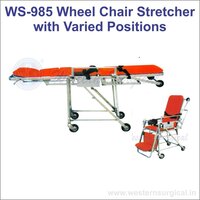 Wheel Chair Stretcher With Varied Position - Color: Orange