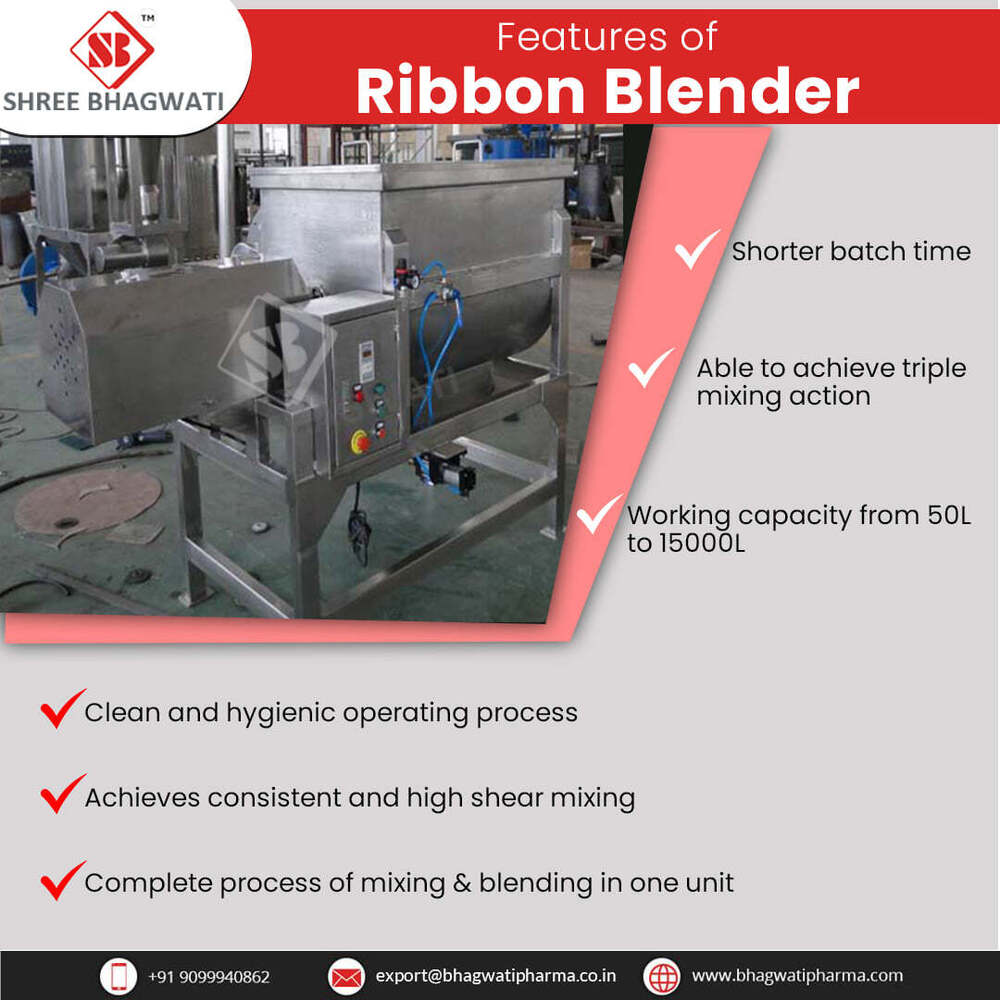 Ribbon Blender - 2500 Kgs