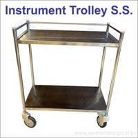 Instrument Trolley S.s. 30"x 20"x 30" - Color: Silver