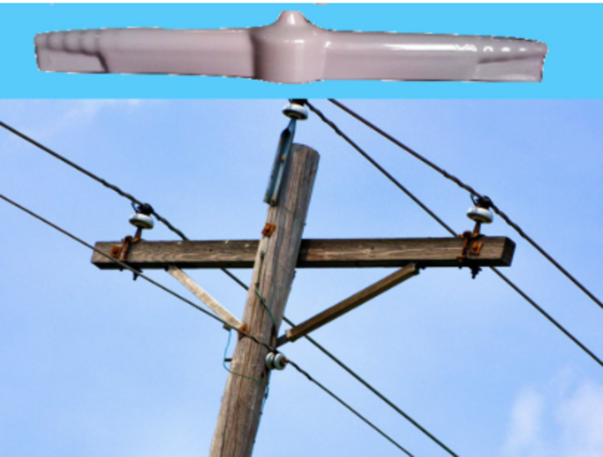PVC Bird Guard In Transmission Line 