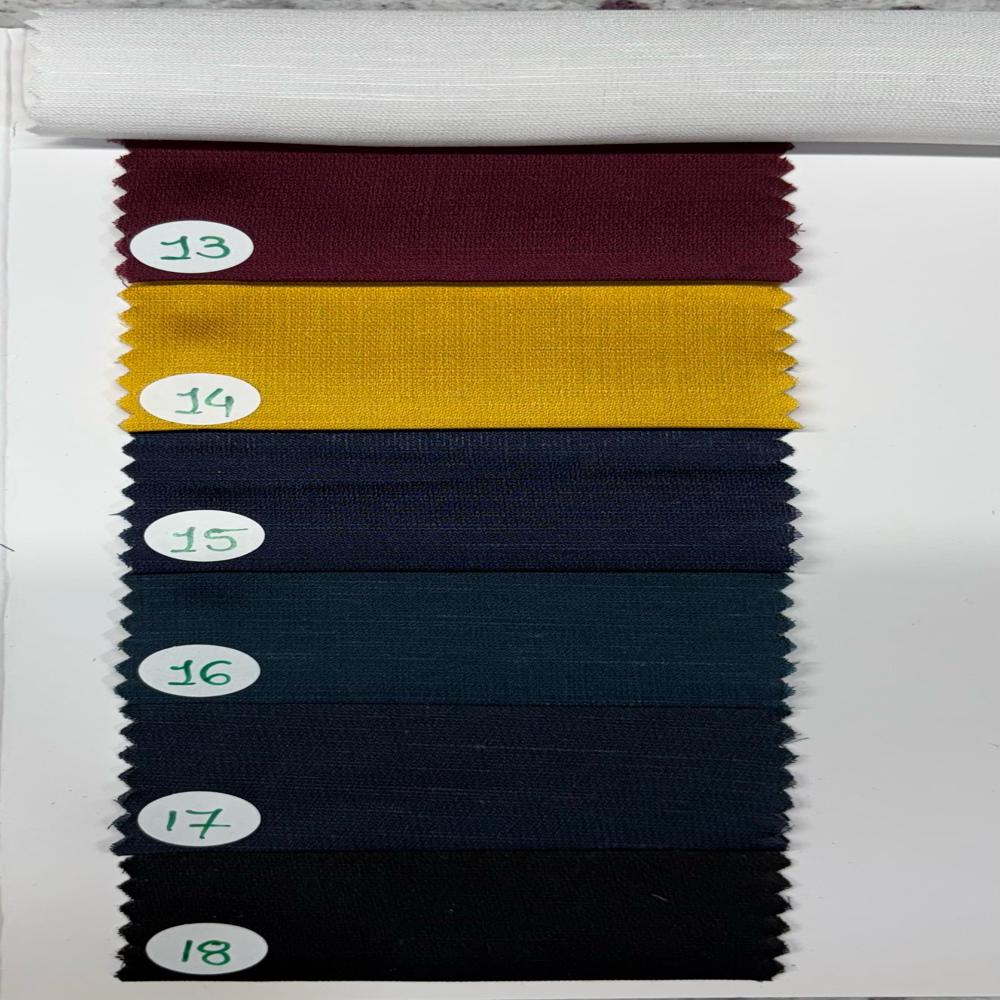 120 Gsm Linen Viscose Fabric - Color: Multicolor