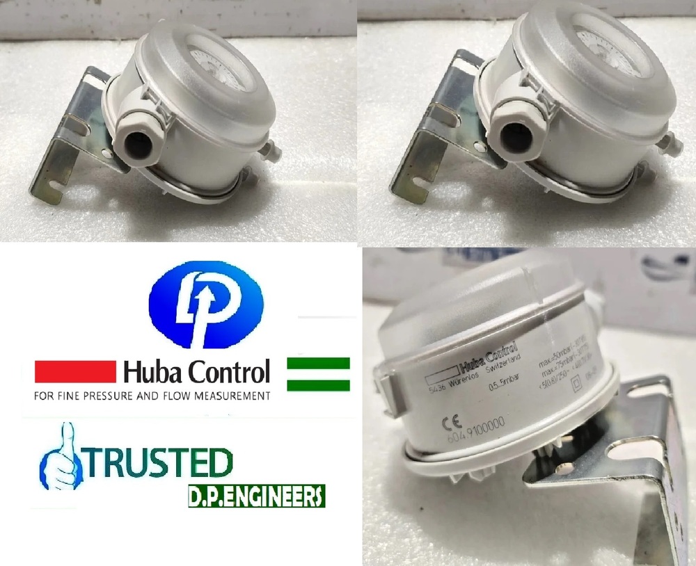 HUBA CONTROL 604.910000 DIFFERENTIAL PRESSURE SWITCH 0.5-5 Mbar