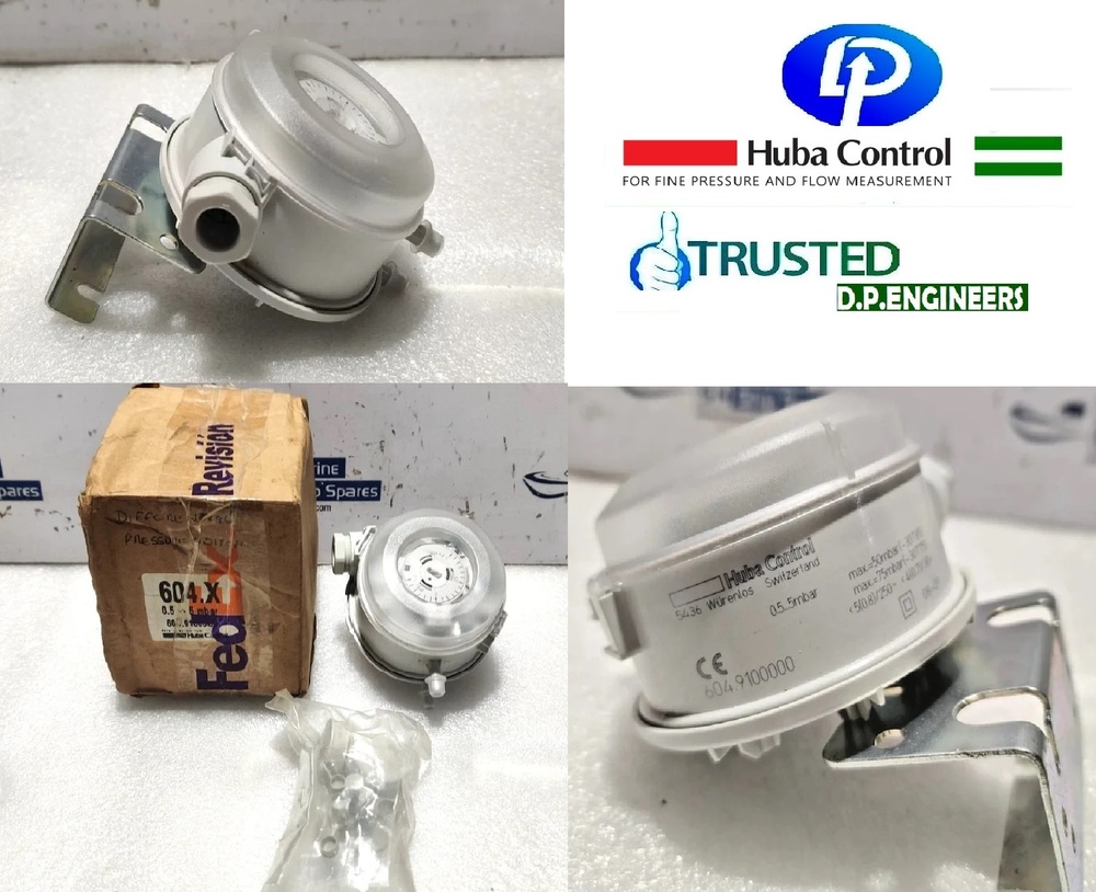 HUBA CONTROL 604.910000 DIFFERENTIAL PRESSURE SWITCH 0.5-5 Mbar