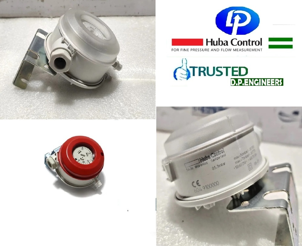 HUBA CONTROL 604.910000 DIFFERENTIAL PRESSURE SWITCH 0.5-5 Mbar