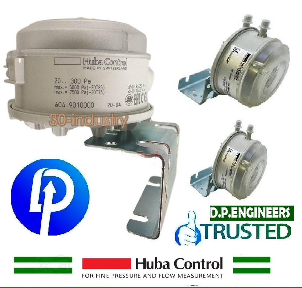 HUBA CONTROL 604.910000 DIFFERENTIAL PRESSURE SWITCH 0.5-5 Mbar