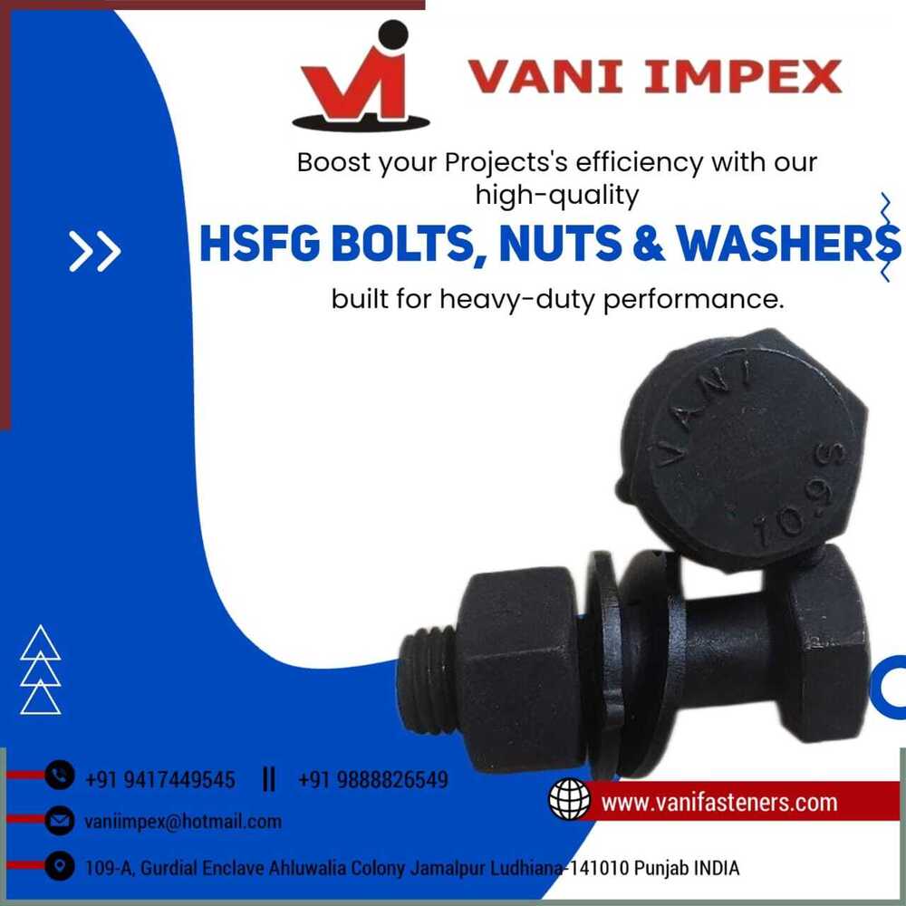 Hsfg Bolts Nuts And Washers As Per Is 3757 AND 6623