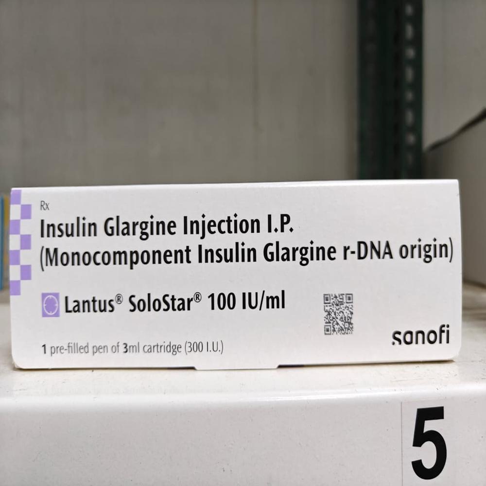 Insulin Glargine (100IU/ml) Lantus Solostar