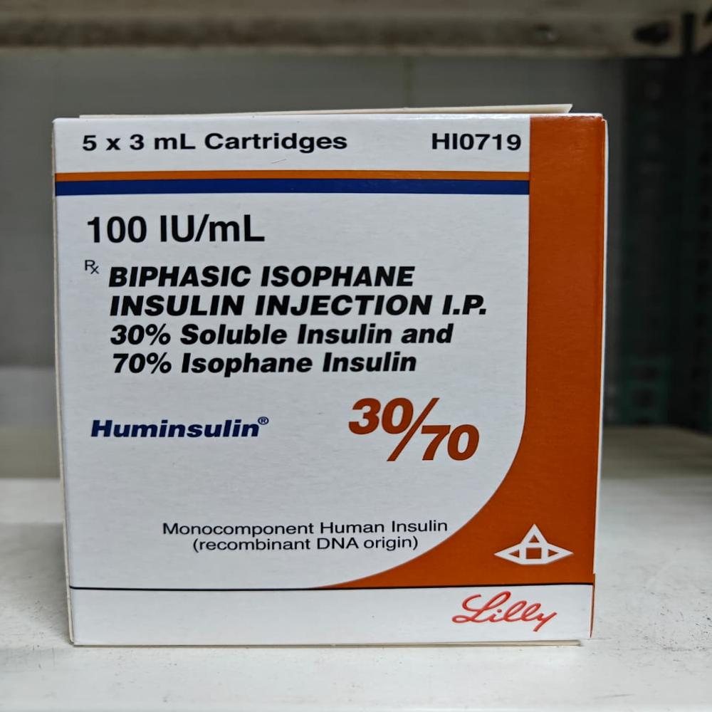 Insulin Isophane (70%) + Human insulin (30%)