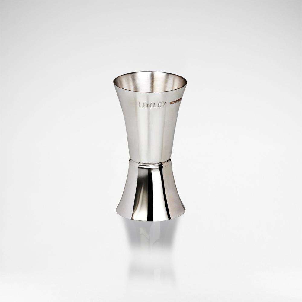 Hourglass-shaped Double Sided Peg Measurer Stainless Steel Set of 2 Damru & Tall Peg Measurer Cocktail Jigger 30/60 ML Each