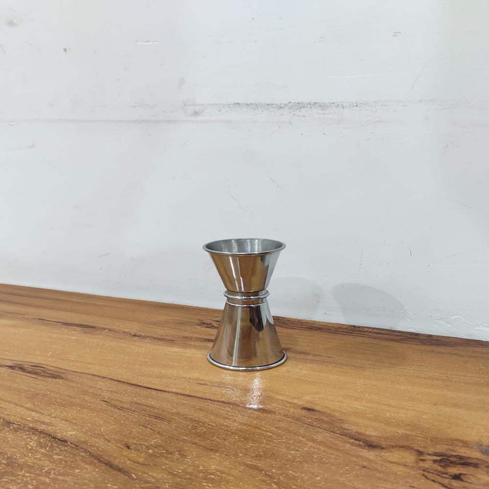 Dazglor Creations Present Jigger Stainless Steel Japanese Style Double Side Peg Measure, Drink Measuring Bar Tool Jigger (30/60 Ml) - Capacity: 25/50/15/30 Milliliter (Ml)