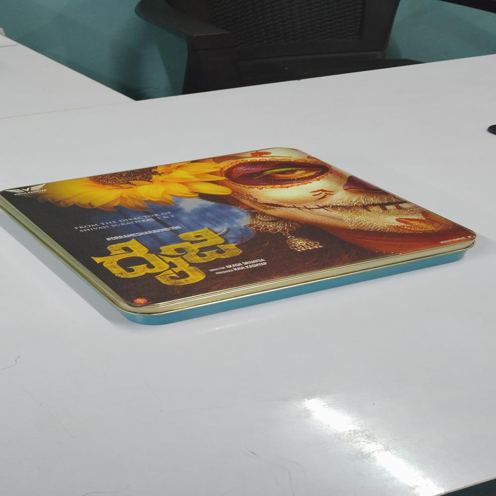 Movie printed tin container