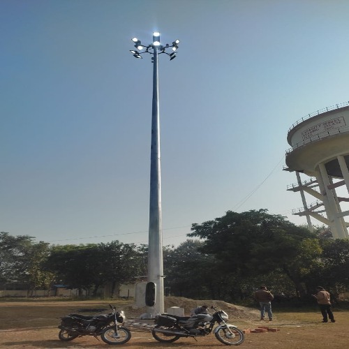 Outdoor Led High Mast Pole - Color: Silver