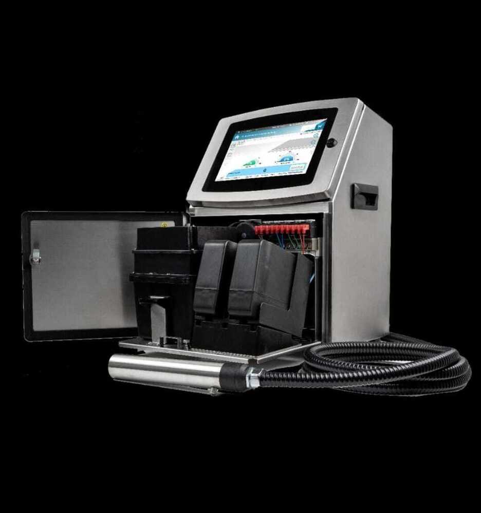 Industrial Continuous Inkjet Printer - Durable Silver Finish, Varying Sizes for All Operations | High Precision, Lightweight Design, Easy Dry Storage