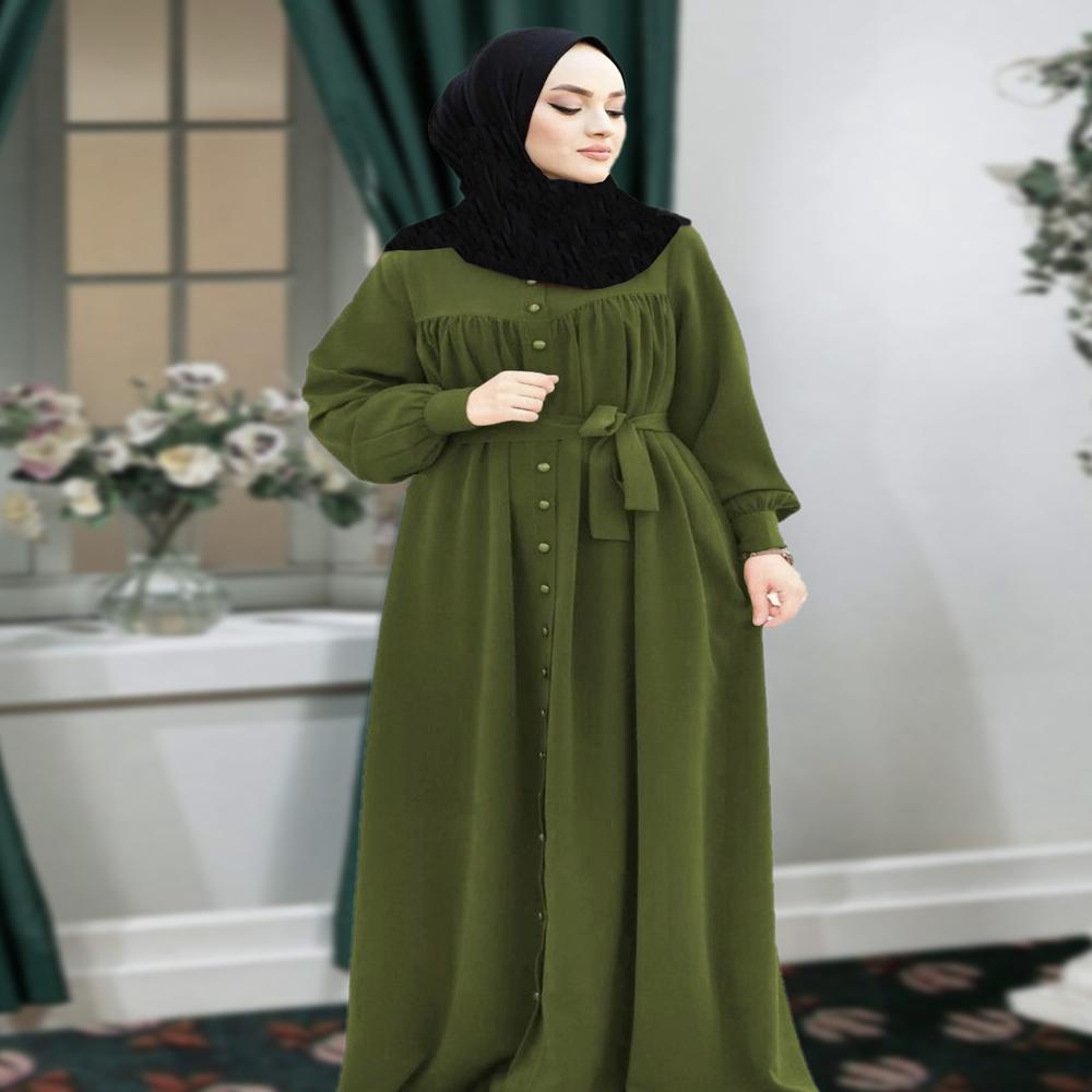 Pista  Plain Abaya For Women Burqa Modest Wear Islamic stylish Dubai Abaya