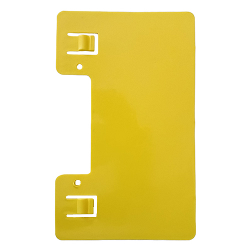 Yellow Solar Fence Warning Board - Application: Industrial