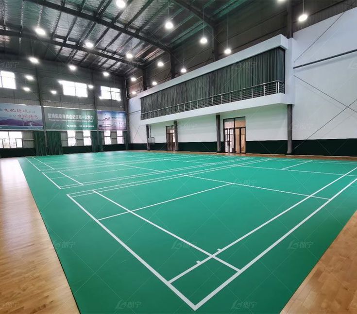 Badminton Court Floor - Color: Green
