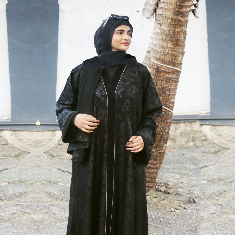 Abaya Printed & Stoned Burqa For Women Elegant Modest Wear Burkha Stylish Dubai Abaya