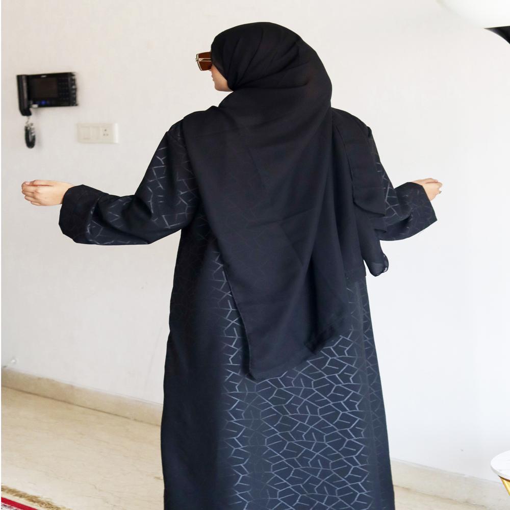 Printed Abaya For Women Elegant Modest Wear Burqa Islamic Stylish Dubai Abaya