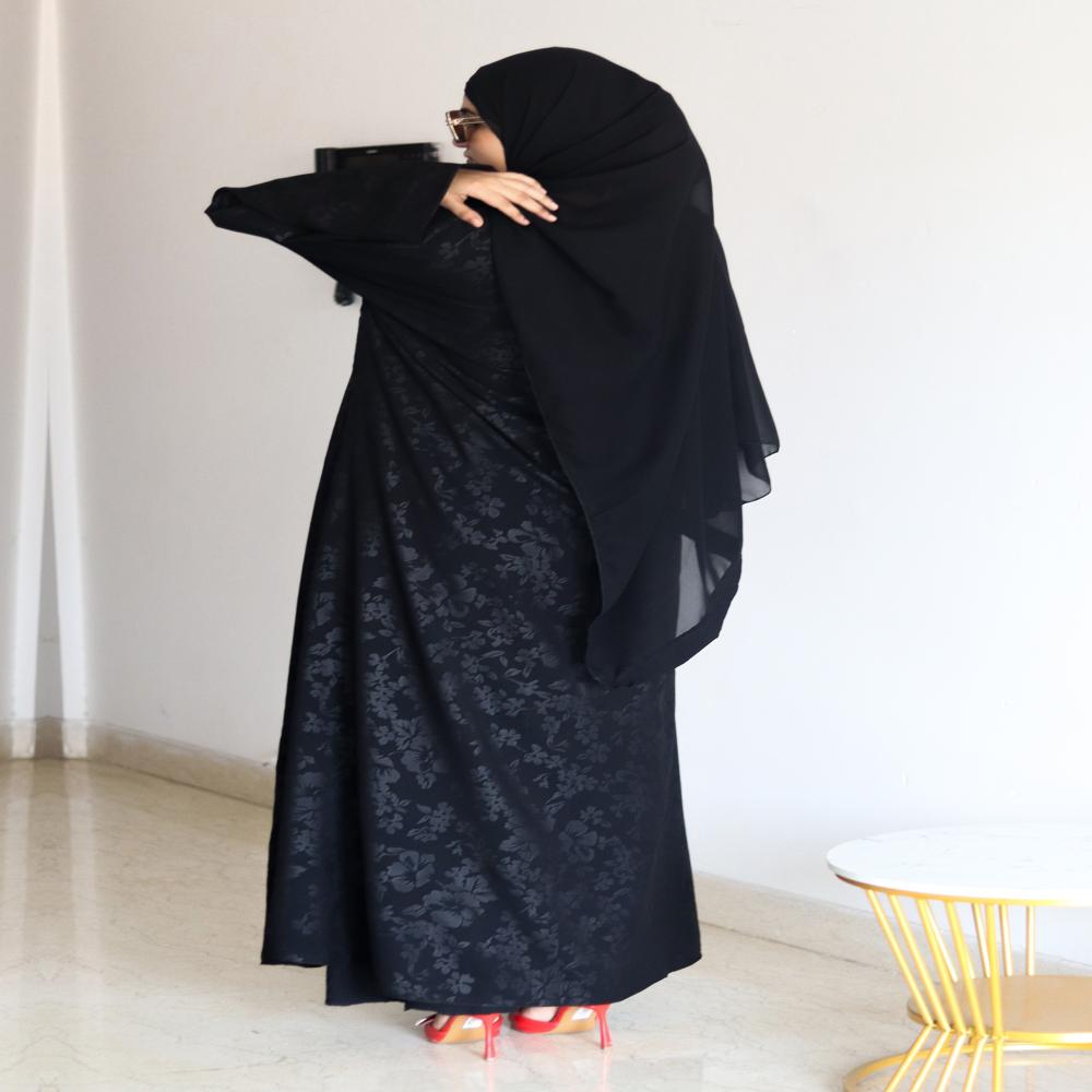 Printed Abaya For Women Elegant Modest Wear Burqa Islamic Stylish Dubai Abaya