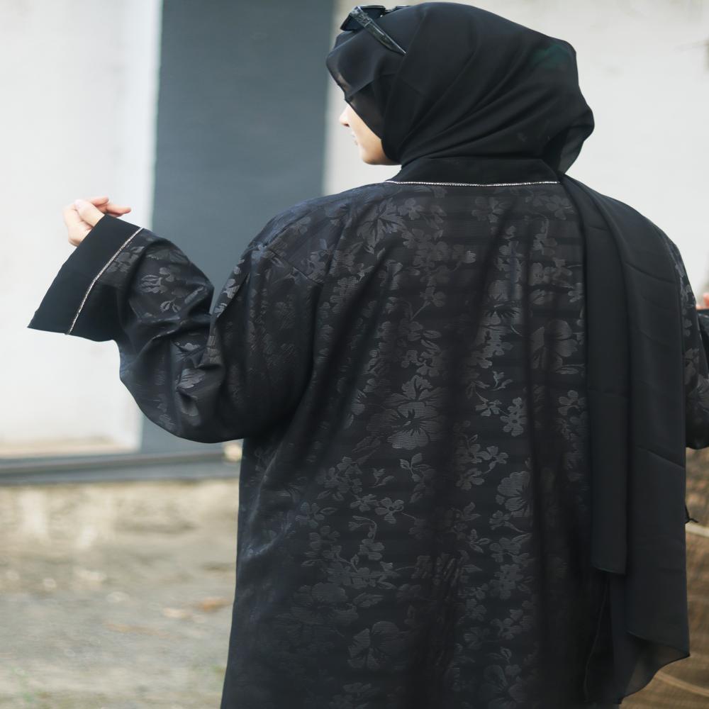 Abaya Printed & Stoned Burqa For Women Elegant Modest Wear Burkha Stylish Dubai Abaya