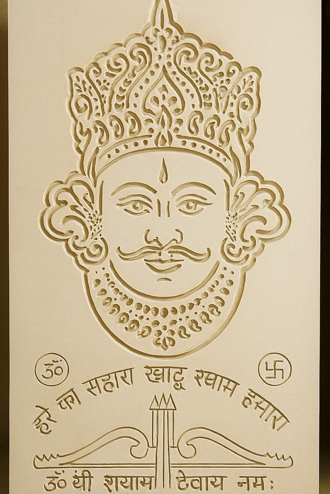 Khatu Shyam Ji Frame - Design Type: Traditional