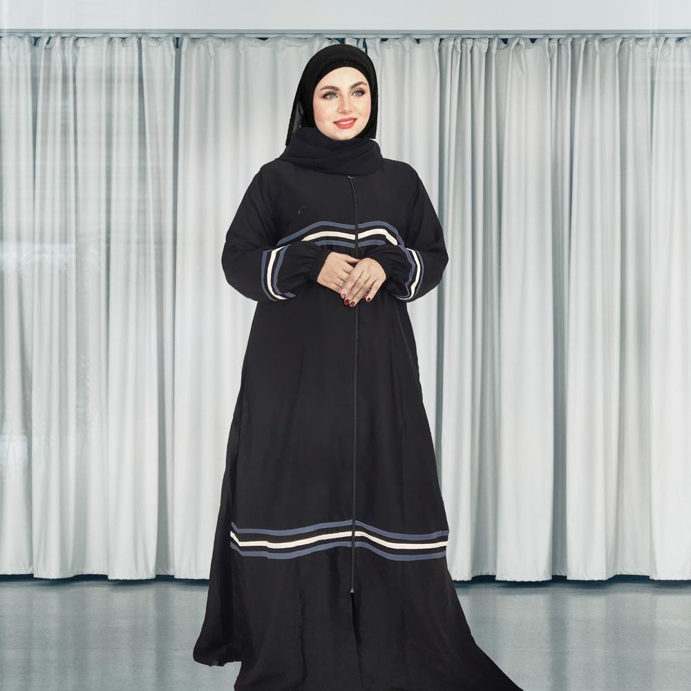 Abaya Colour Pattern For Women Elegant Modest Wear Burqa Islamic Naqab Fashion - Feature: Washable