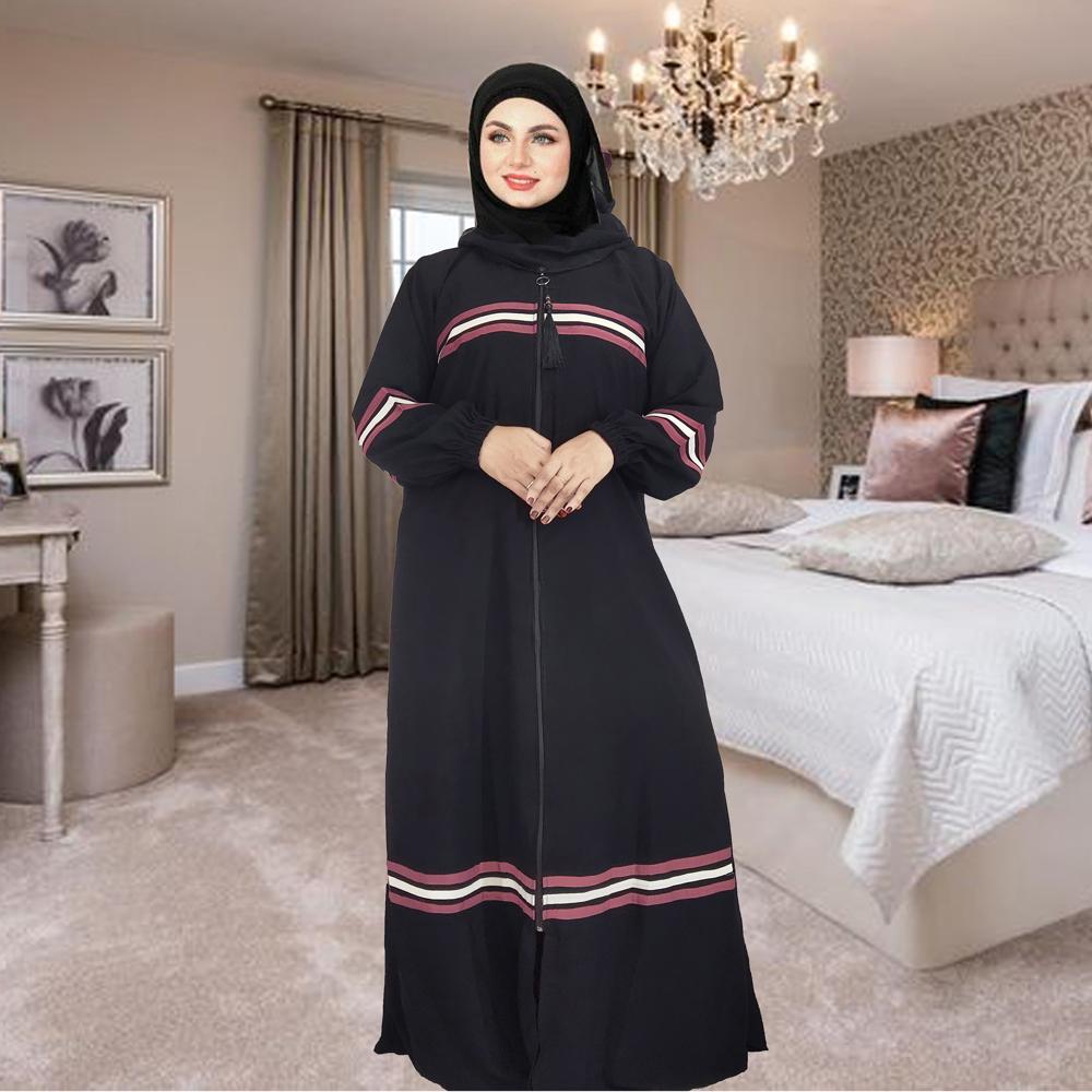 Abaya Colour Pattern For Women Elegant Modest Wear Burqa Islamic Naqab Fashion